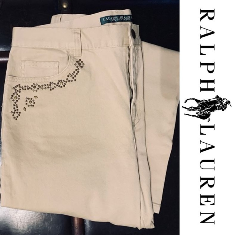Women’s Size 10 Ralph Lauren - Studded Beige / Tan